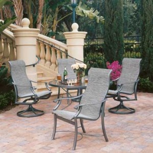 Sling best sale garden chairs