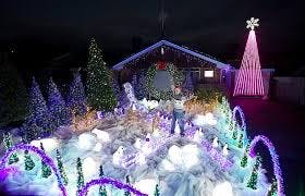 outdoor focal display christmas lights