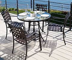 Vinyl patio online chairs