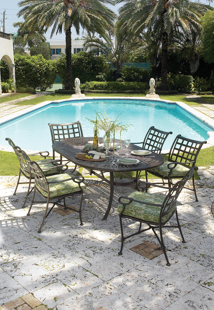 Used wrought iron patio store furniture near me