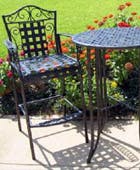 wrought iron patio furniture