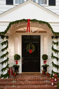 evergreen garland outdoor christmas decorations