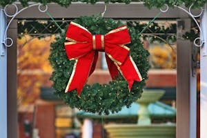 wreath front door christmas decoration
