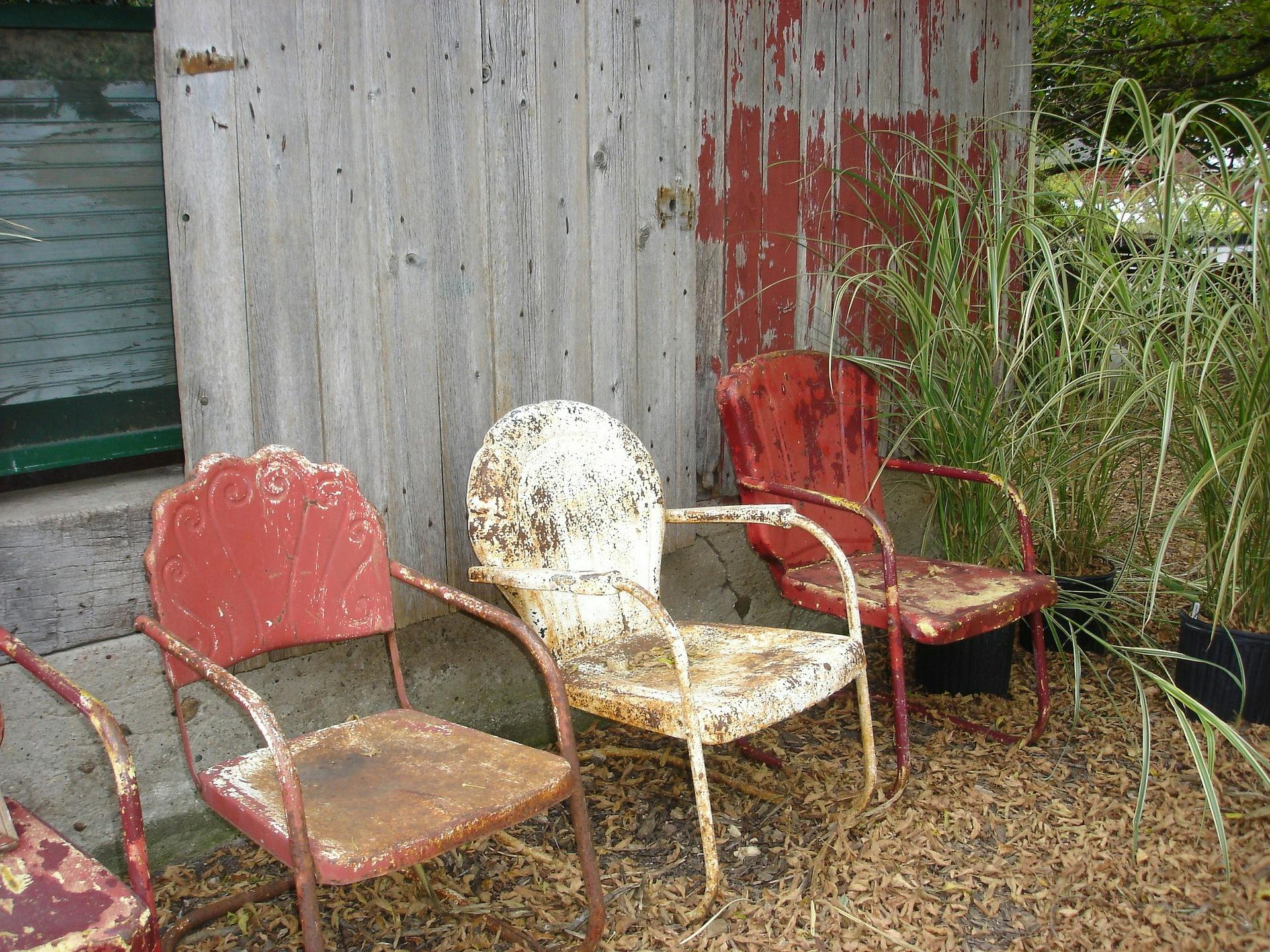 rusty chairs