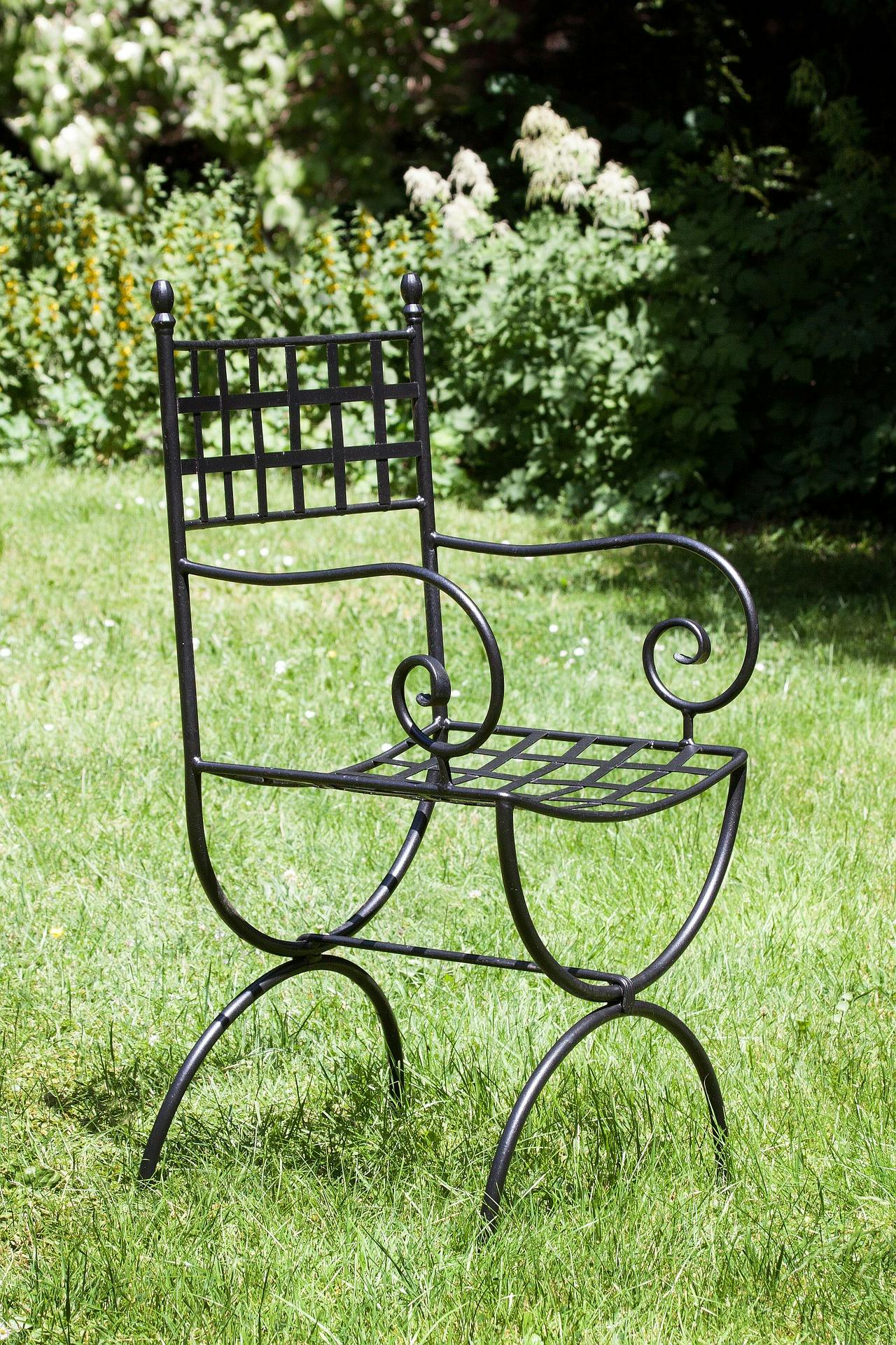 Wrought iron chair