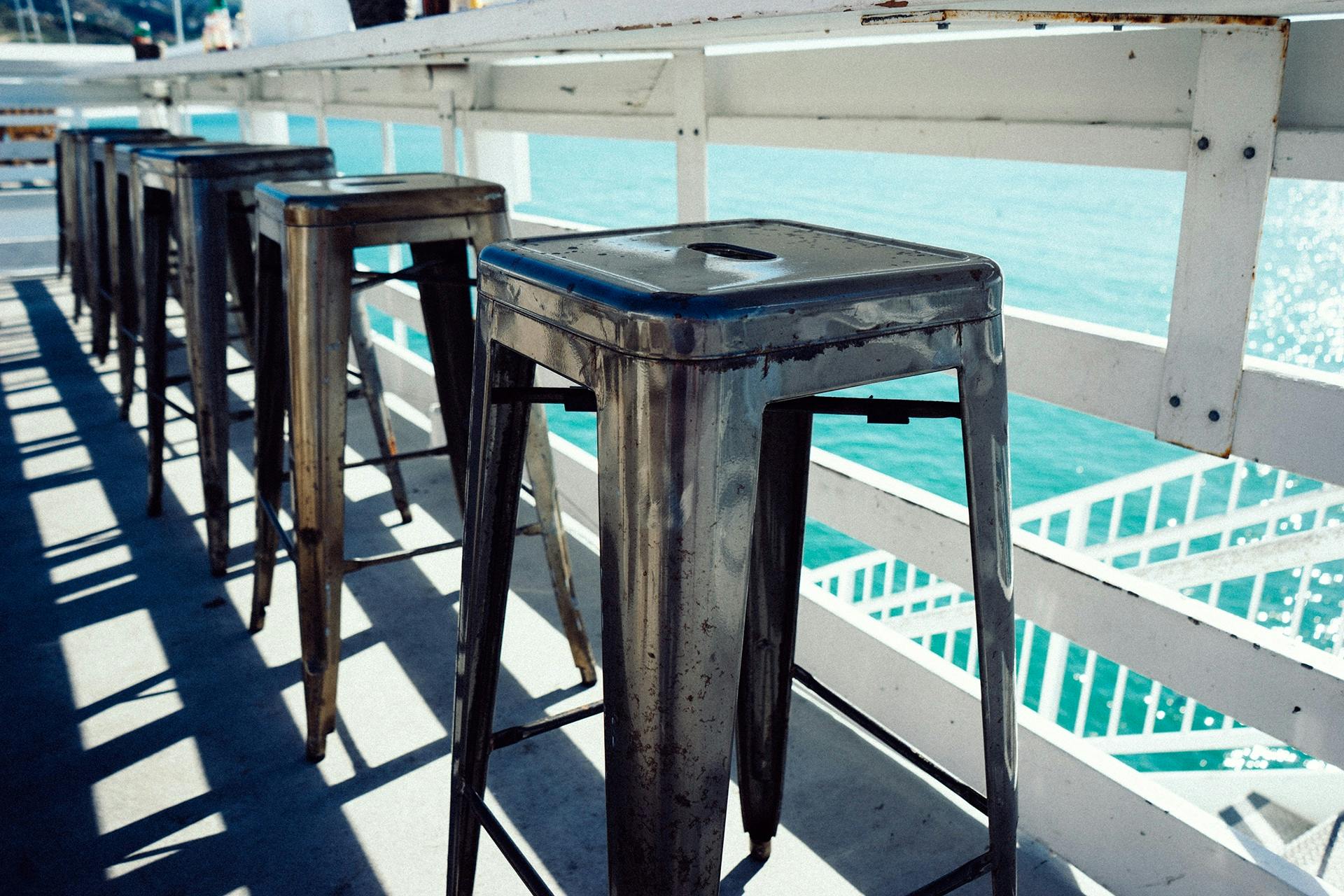 Aluminum bar stools