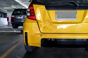 rear end collision damage